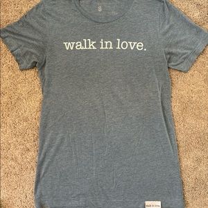 Walk In Love T-shirt Small Blue